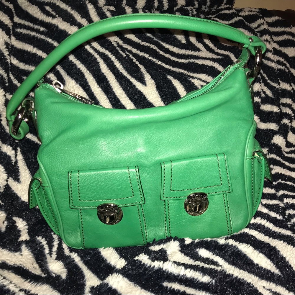 Marc Jacobs Kelly Green Leather Shoulder Bag